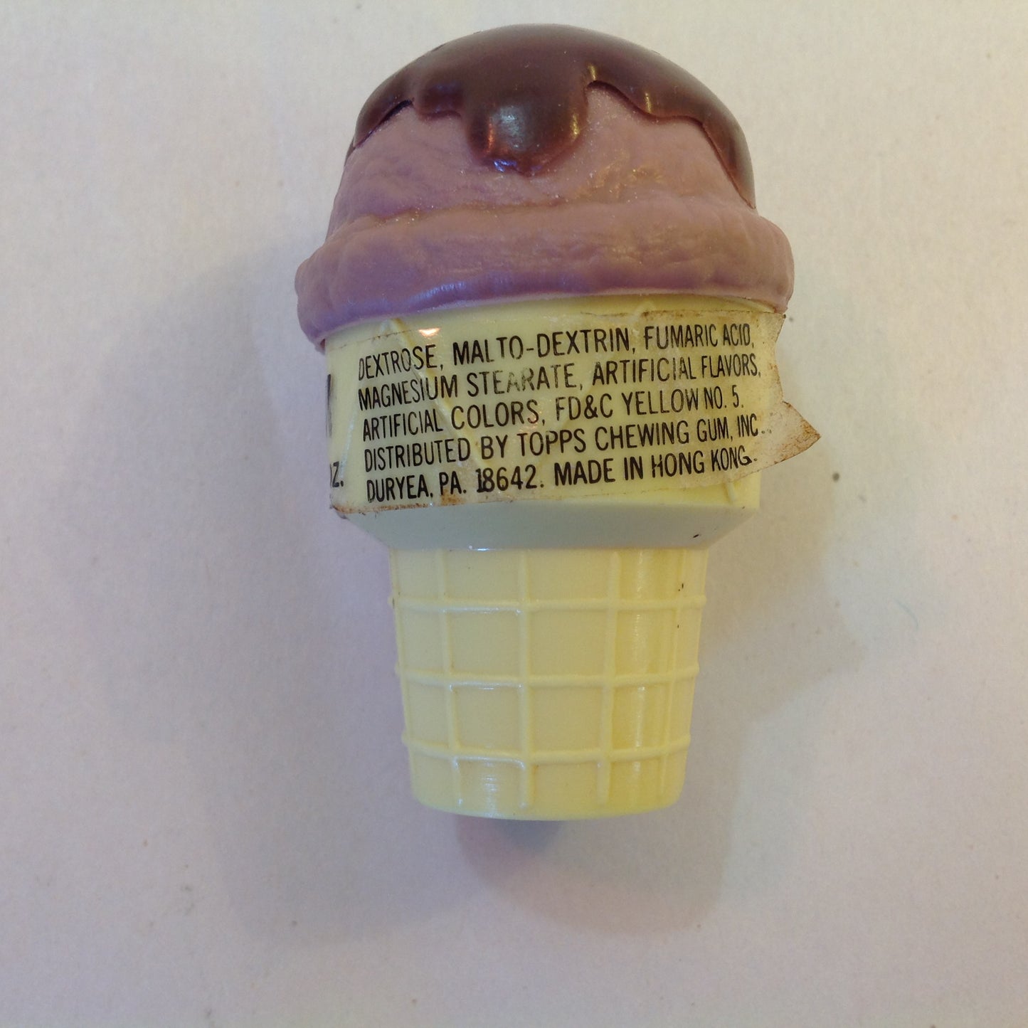 Vintage 1982 Unopened Topps Ice Cream Cone Candy Container