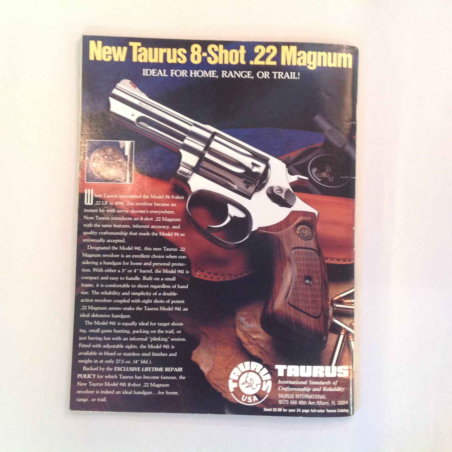 Vintage Oct 1993 Shooting Times Magazine Special Rifle/Handgun Round Up Stainless .22 Auto Pistols Unbeatable Gear to Battle the Weather