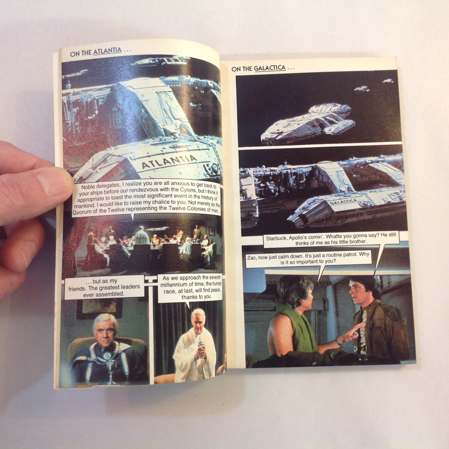 Vintage 1979 Mass Market Paperback Battlestar Galactica: The Photostory Full-Color Photo Adventure Berkley Books First Edition