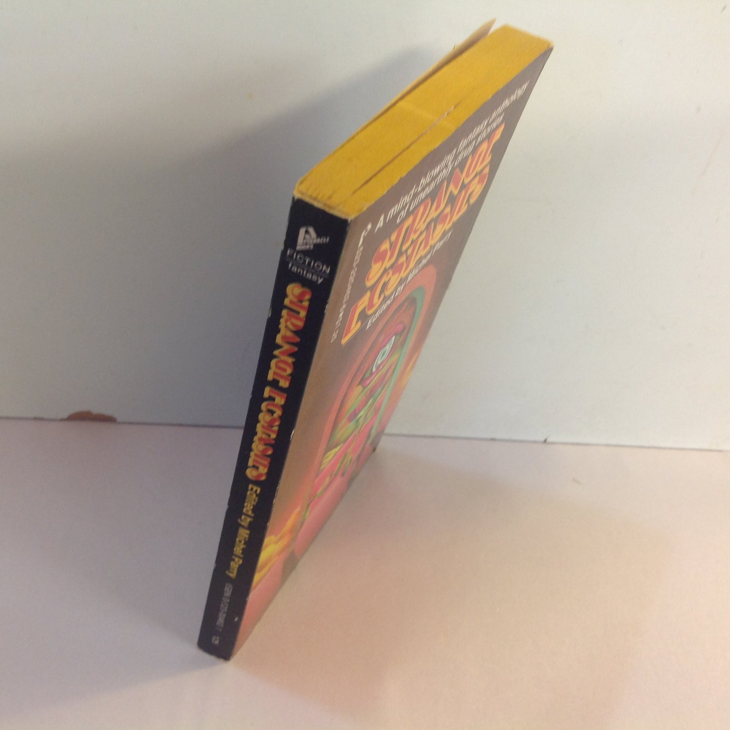 Vintage 1974 Mass Market Paperback STRANGE ECSTASIES: A Mind-Blowing Fantasy Anthology of Unearthly Drug Stories Michel Parry Editor First Edition
