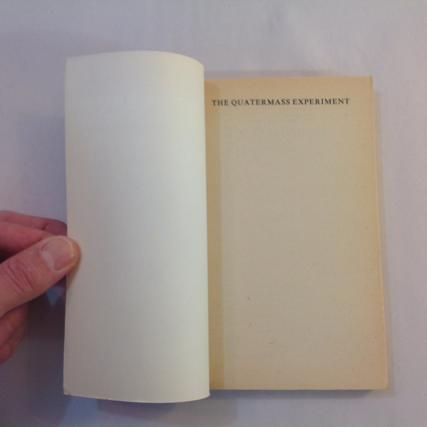 Vintage 1979 Mass Market Paperback The Quatermass Experiment Nigel Kneale Arrow First Edition