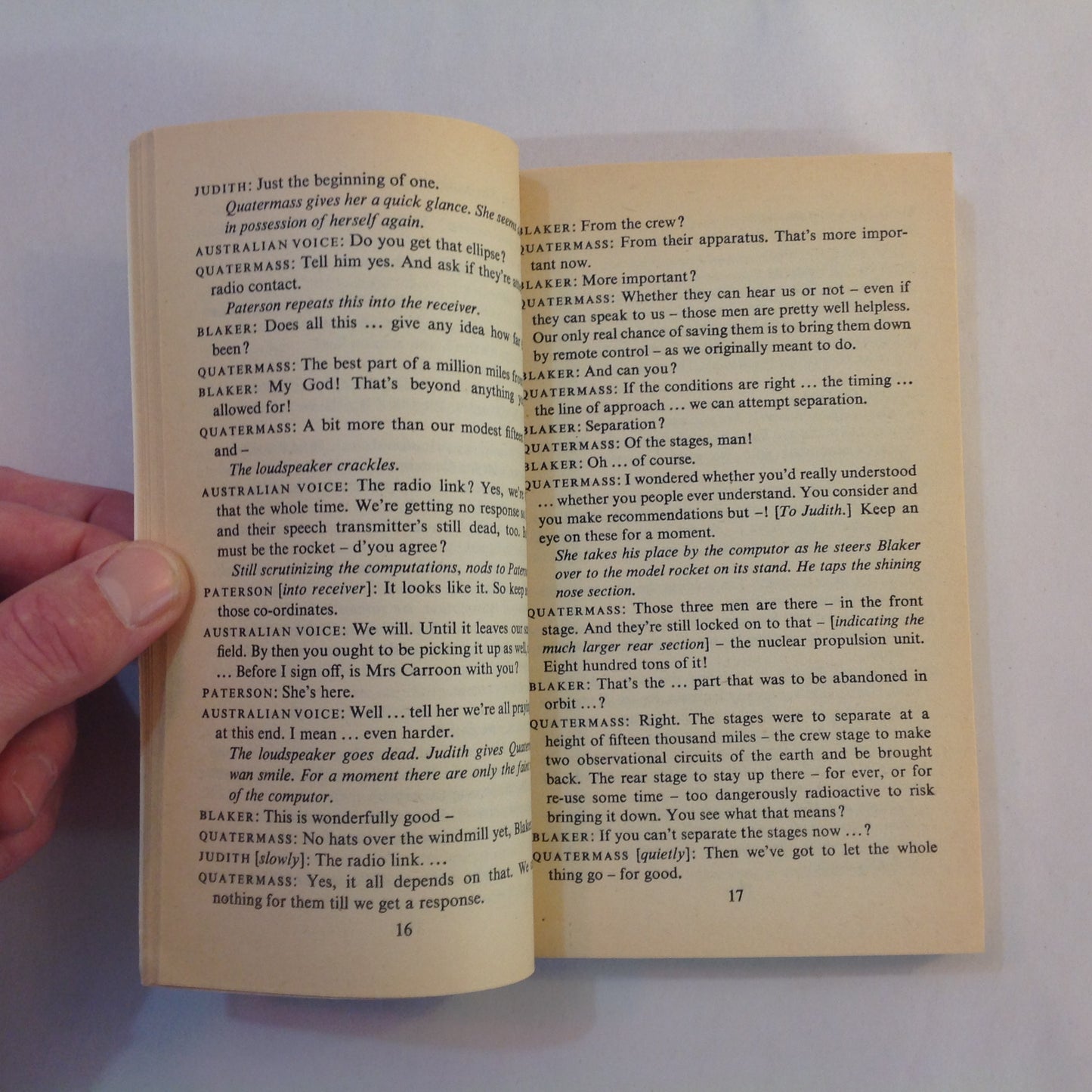 Vintage 1979 Mass Market Paperback The Quatermass Experiment Nigel Kneale Arrow First Edition
