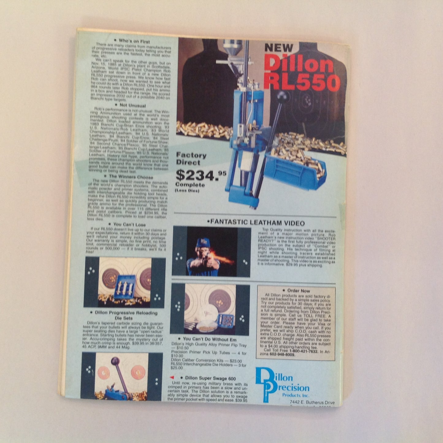 Vintage Oct 1987 Shooting Times Magazine Ruger's Biggest Magnum Ever New Government Target Model Woods Cartridges