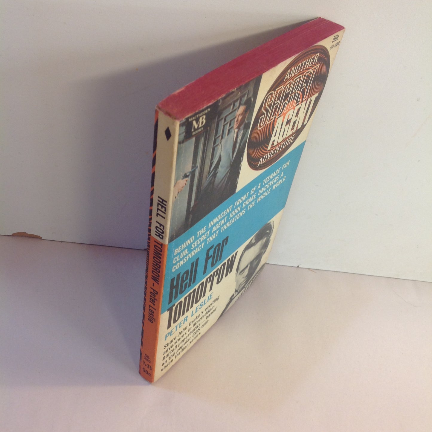 Vintage 1966 Mass Market Paperback Another Secret Agent Adventure: Hell For Tomorrow Peter Leslie McFadden First