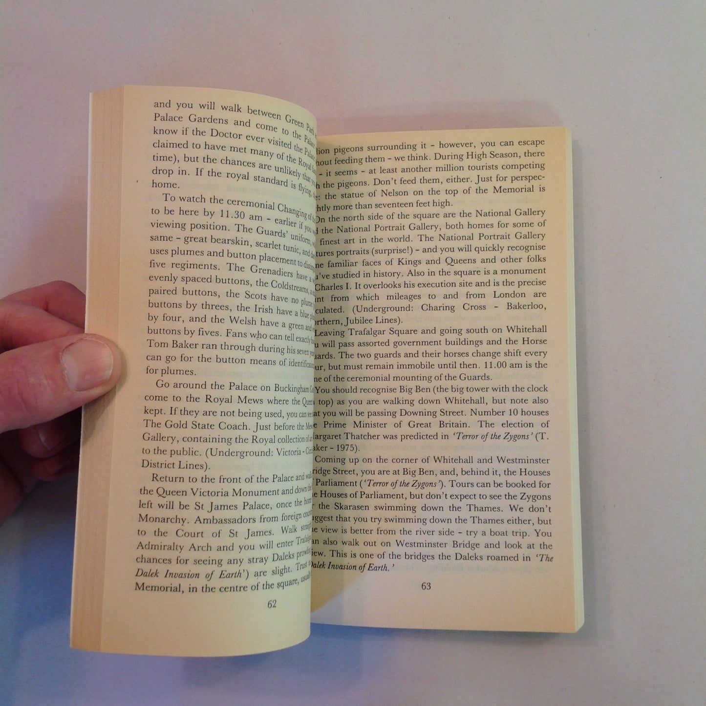 Vintage 1986 MM Paperback Doctor Who: Travel Without the TARDIS