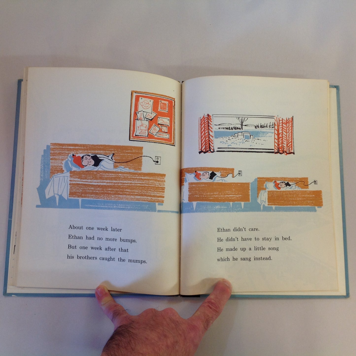 Vintage 1968 Children's Hardcover Picture Book Dear Little Mumps Child Marguerite Lerner Medical Books for Children