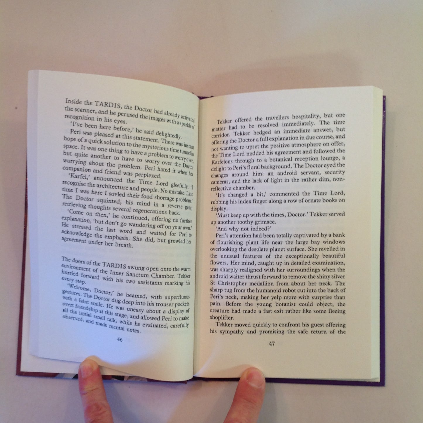 Vintage 1985 Hardcover Doctor Who: Timelash