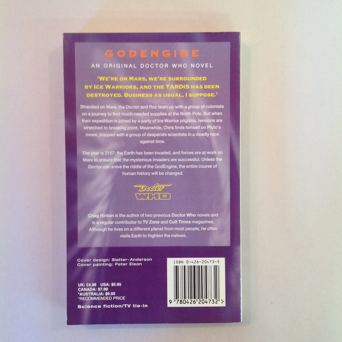 Vintage 1996 MM Paperback The New Doctor Who Adventures: Godengine