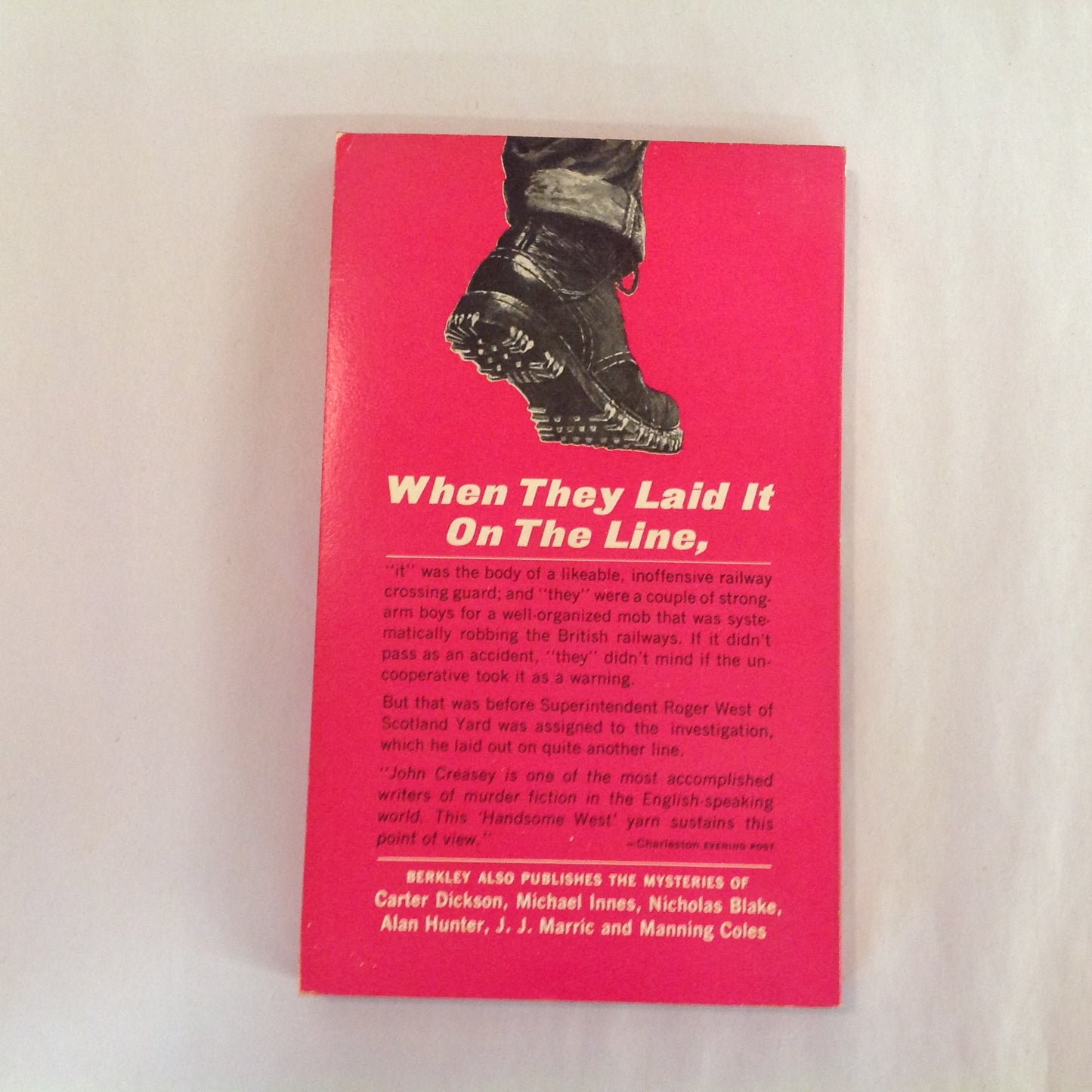 1965 Mass Market Paperback Murder On the Line John Creasey