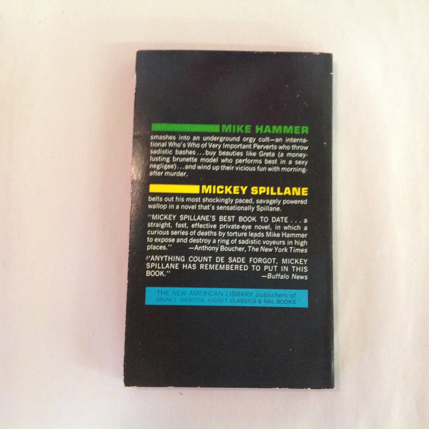 Vintage 1967 Mass Market Paperback The Body Lovers Mickey Spillane