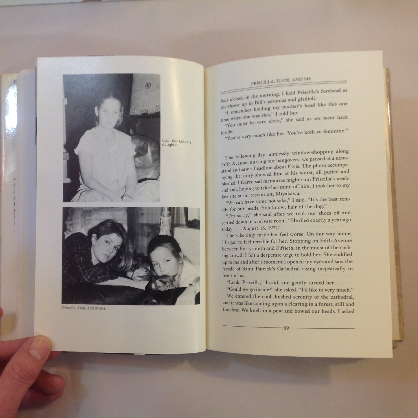Vintage 1988 HCDJ Priscilla, Elvis and Me: In the Shadow of the King Michael Edwards First Edition