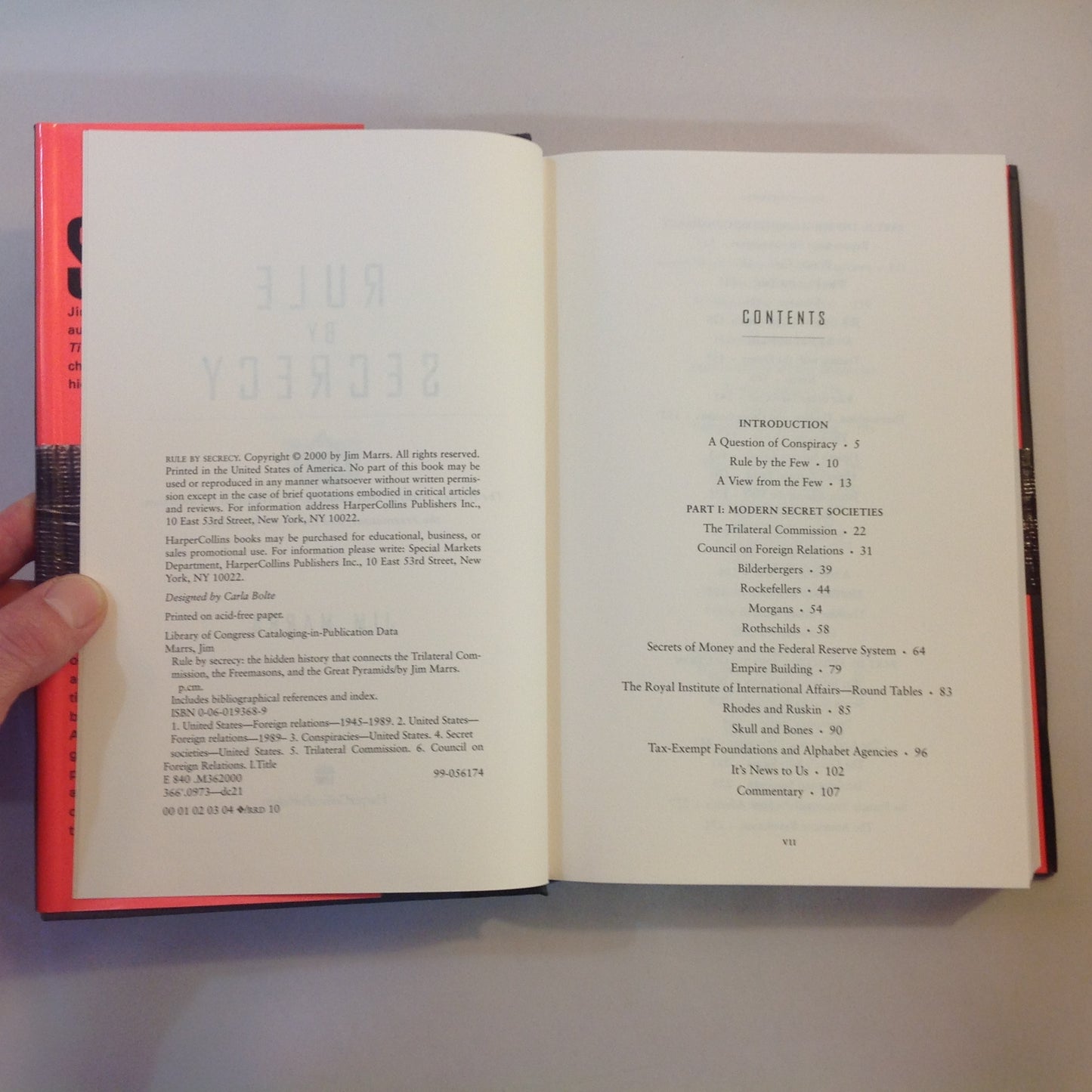 Vintage 2001 HCDJ Rule By Secrecy Jim Marrs