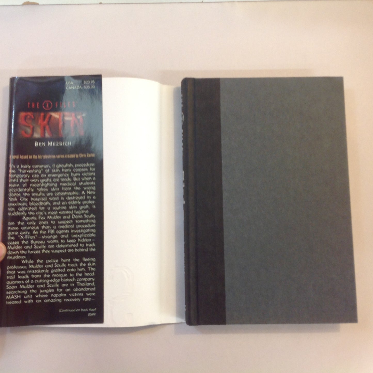 Vintage 1999 HCDJ The X-Files: SKIN Ben Mezrich First Harper Collins