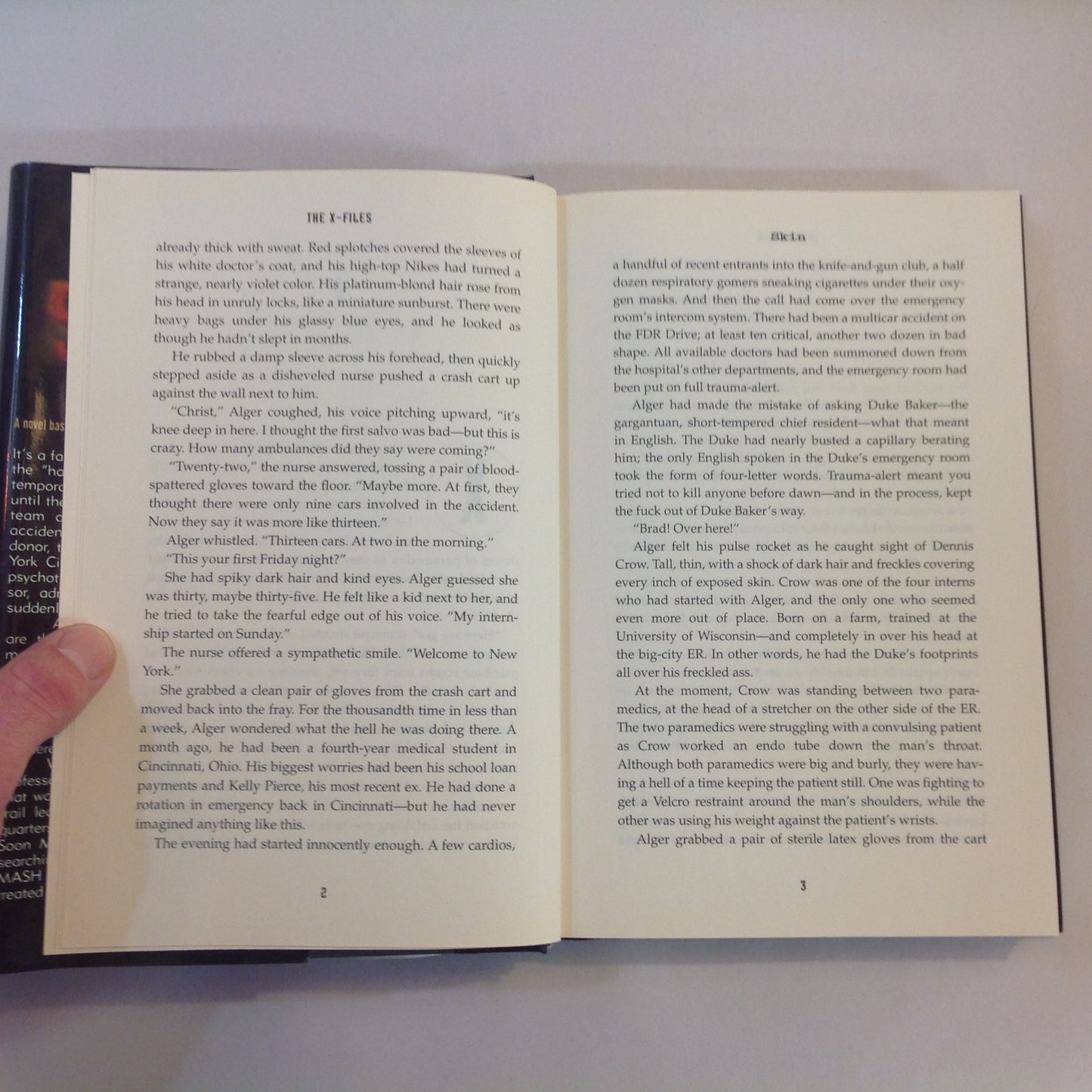 Vintage 1999 HCDJ The X-Files: SKIN Ben Mezrich First Harper Collins