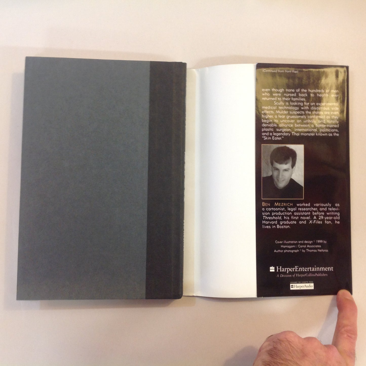 Vintage 1999 HCDJ The X-Files: SKIN Ben Mezrich First Harper Collins