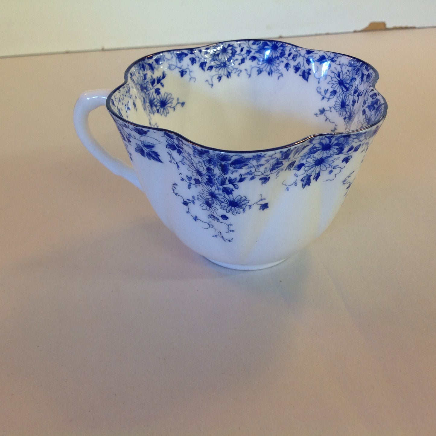 Antique Shelley Dainty Blue Fine Bone China 4 Piece Tea Suite Cup Saucer Tea Plates