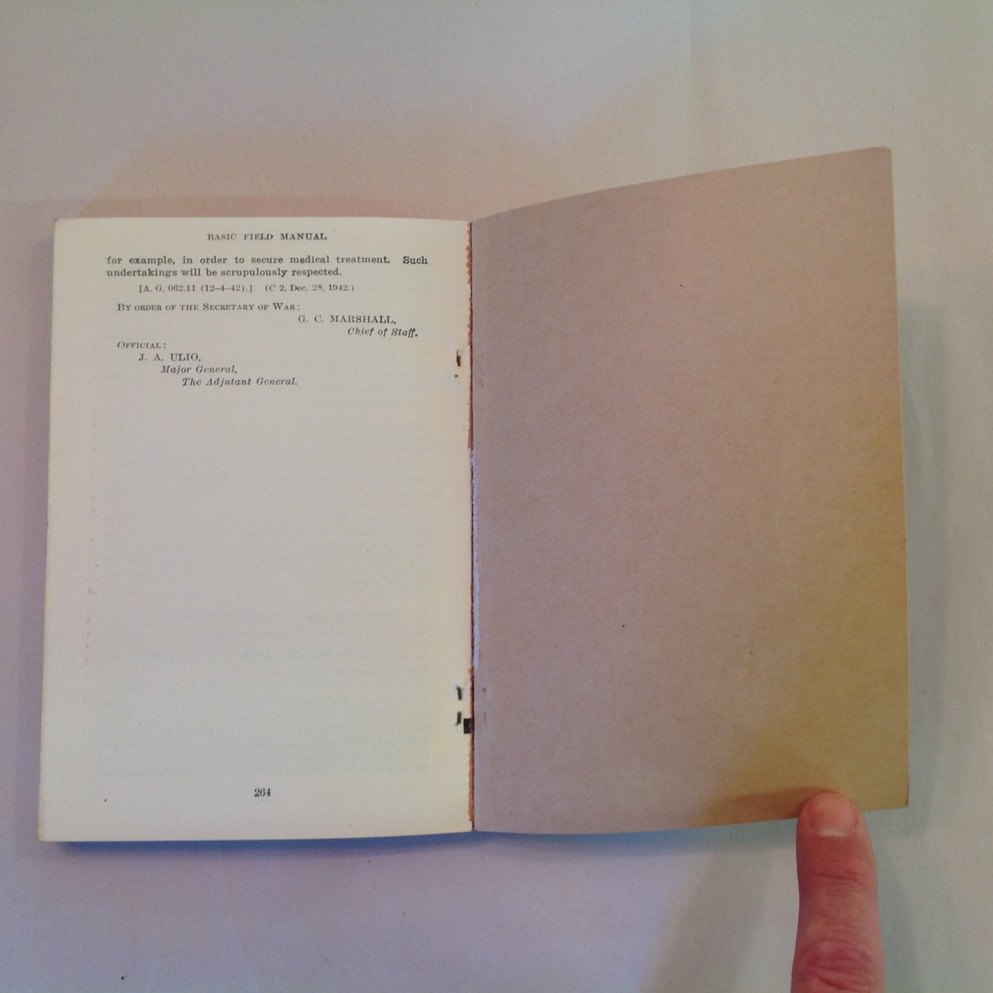 Vintage 1941 US War Department Basic Field Manual Soldier's Handbook FM 21-100