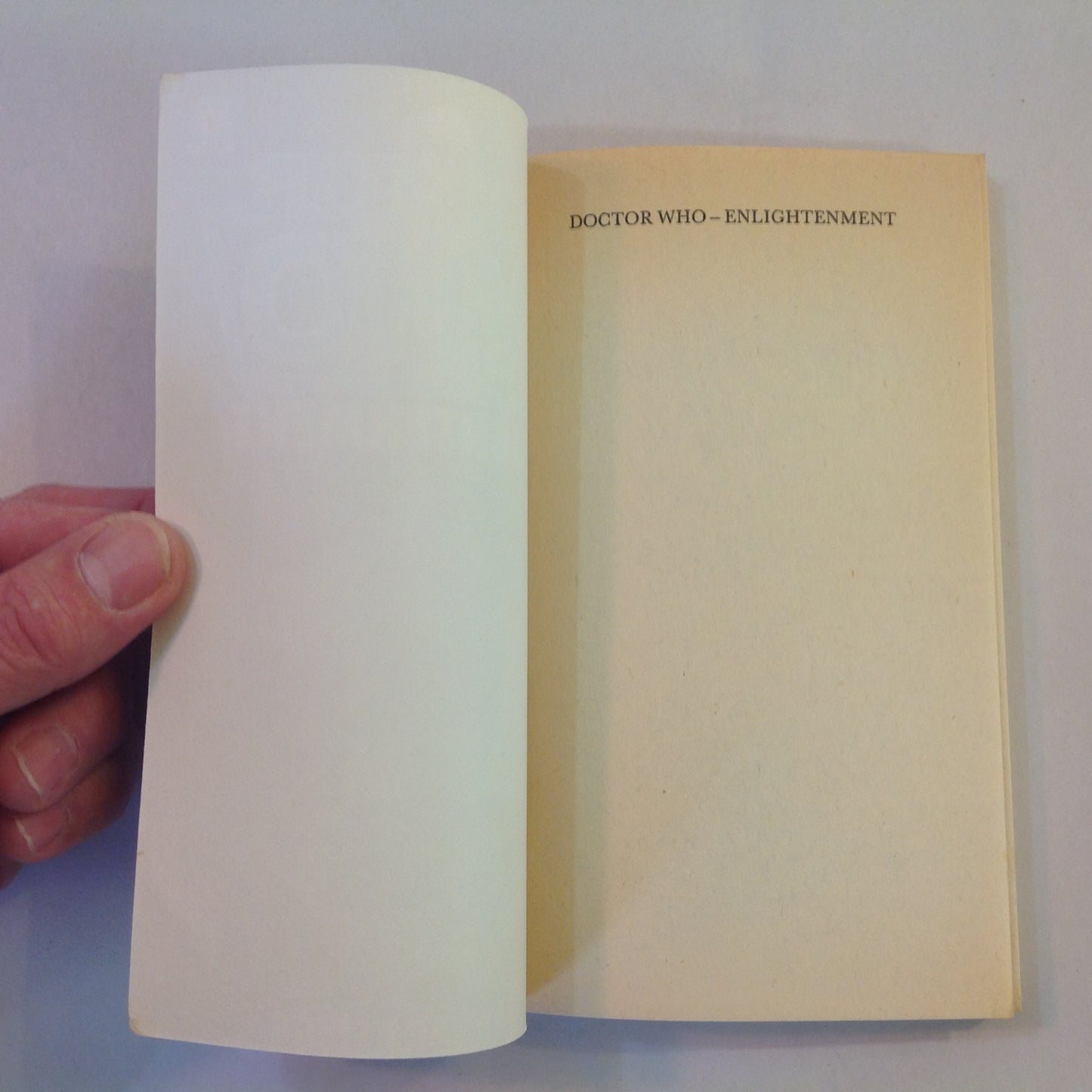 Vintage 1984 Mass Market Paperback Doctor Who: Enlightenment Barbara Clegg