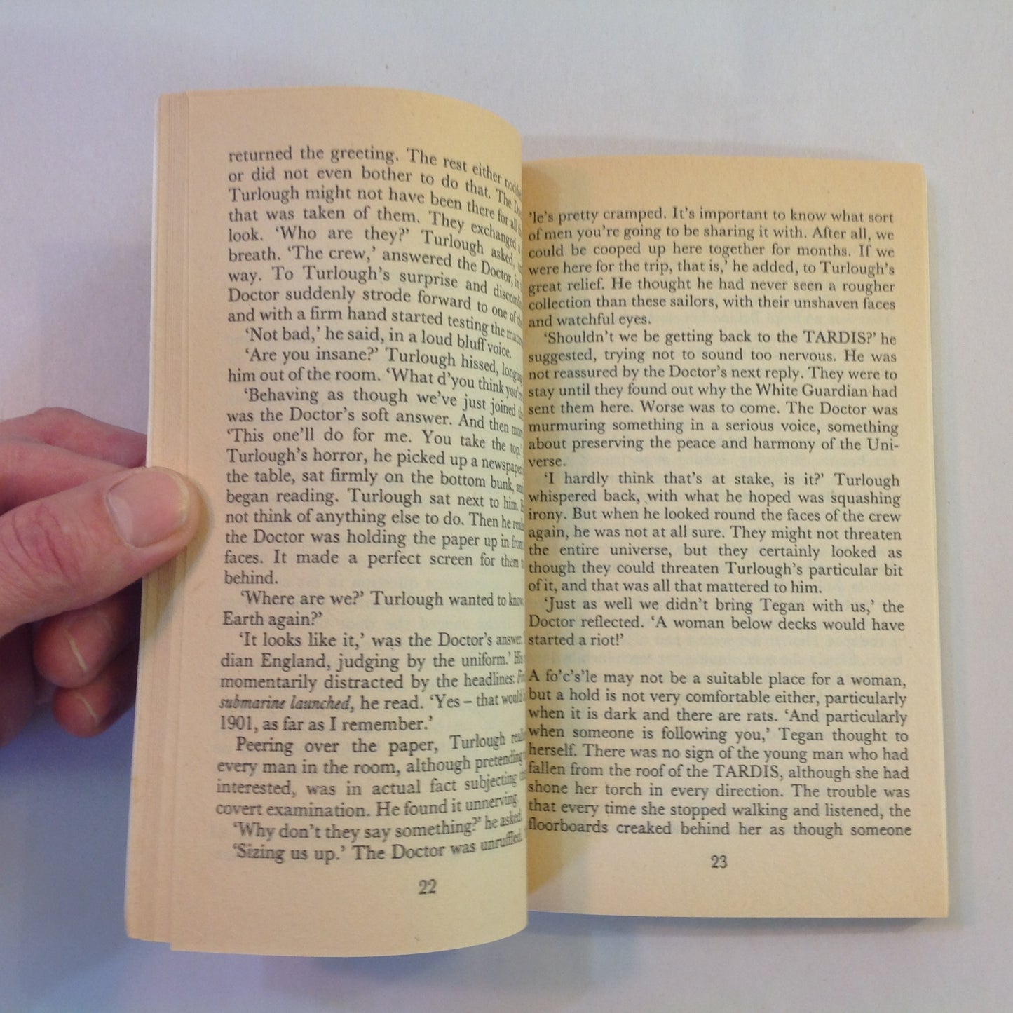 Vintage 1984 Mass Market Paperback Doctor Who: Enlightenment Barbara Clegg