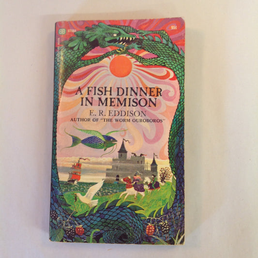 Vintage 1968 Mass Market Paperback A Fish Dinner in Memison E. R. Eddison First Edition