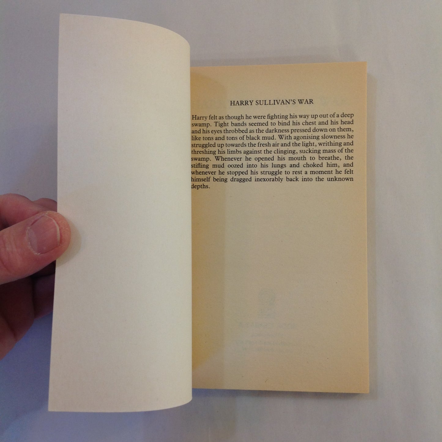 Vintage 1986 Mass Market Paperback The Companions of Doctor Who: Harry Sullivan's War Ian Marter First Edition