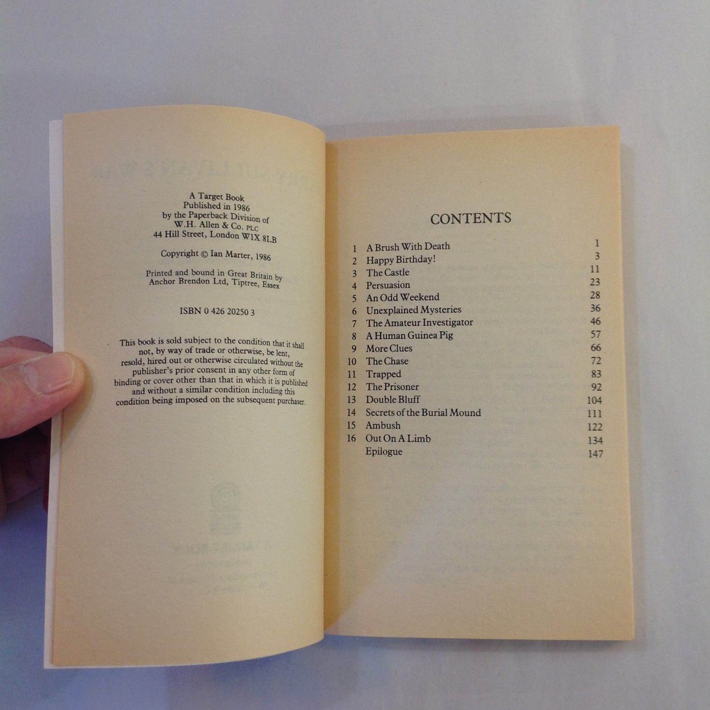 Vintage 1986 Mass Market Paperback The Companions of Doctor Who: Harry Sullivan's War Ian Marter First Edition