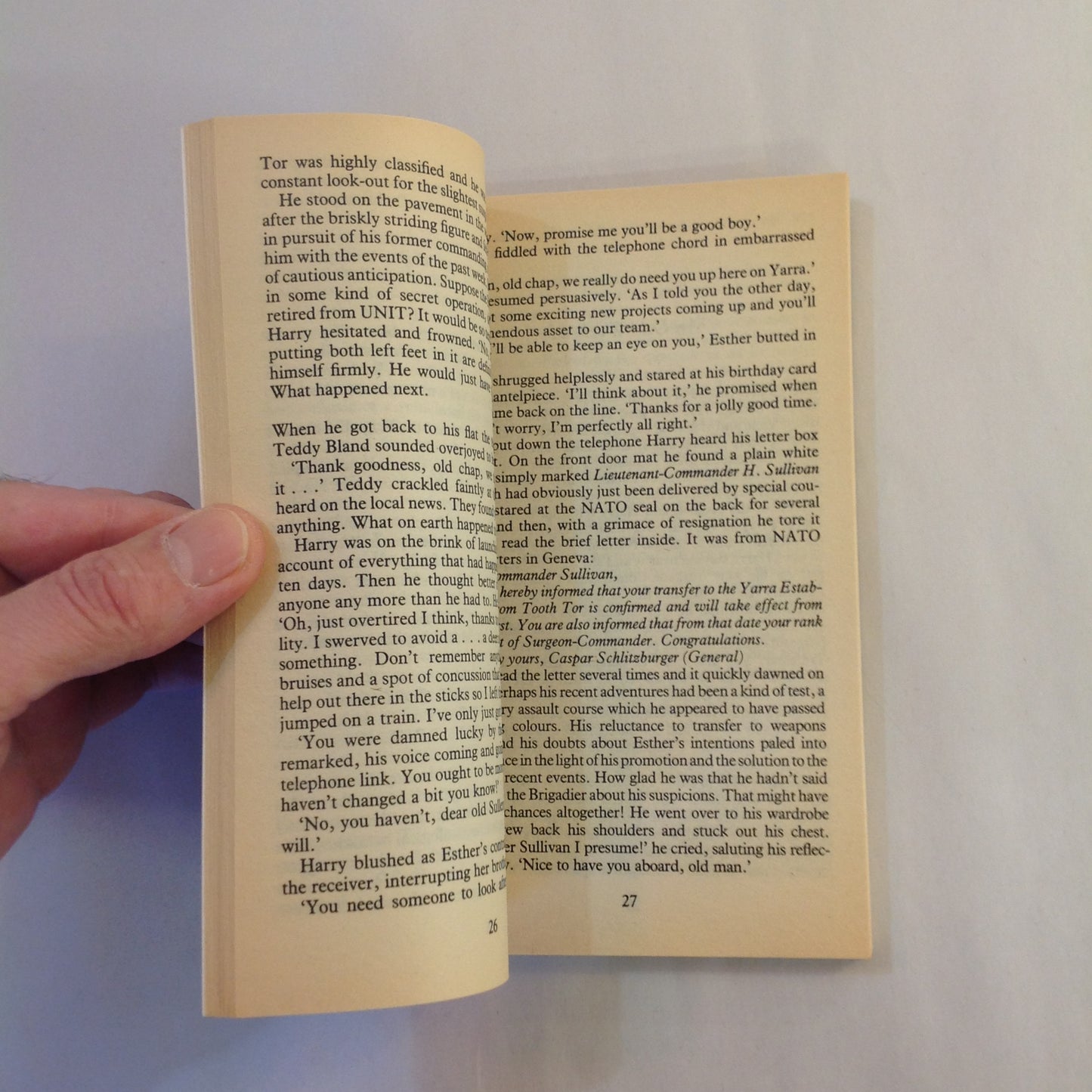 Vintage 1986 Mass Market Paperback The Companions of Doctor Who: Harry Sullivan's War Ian Marter First Edition