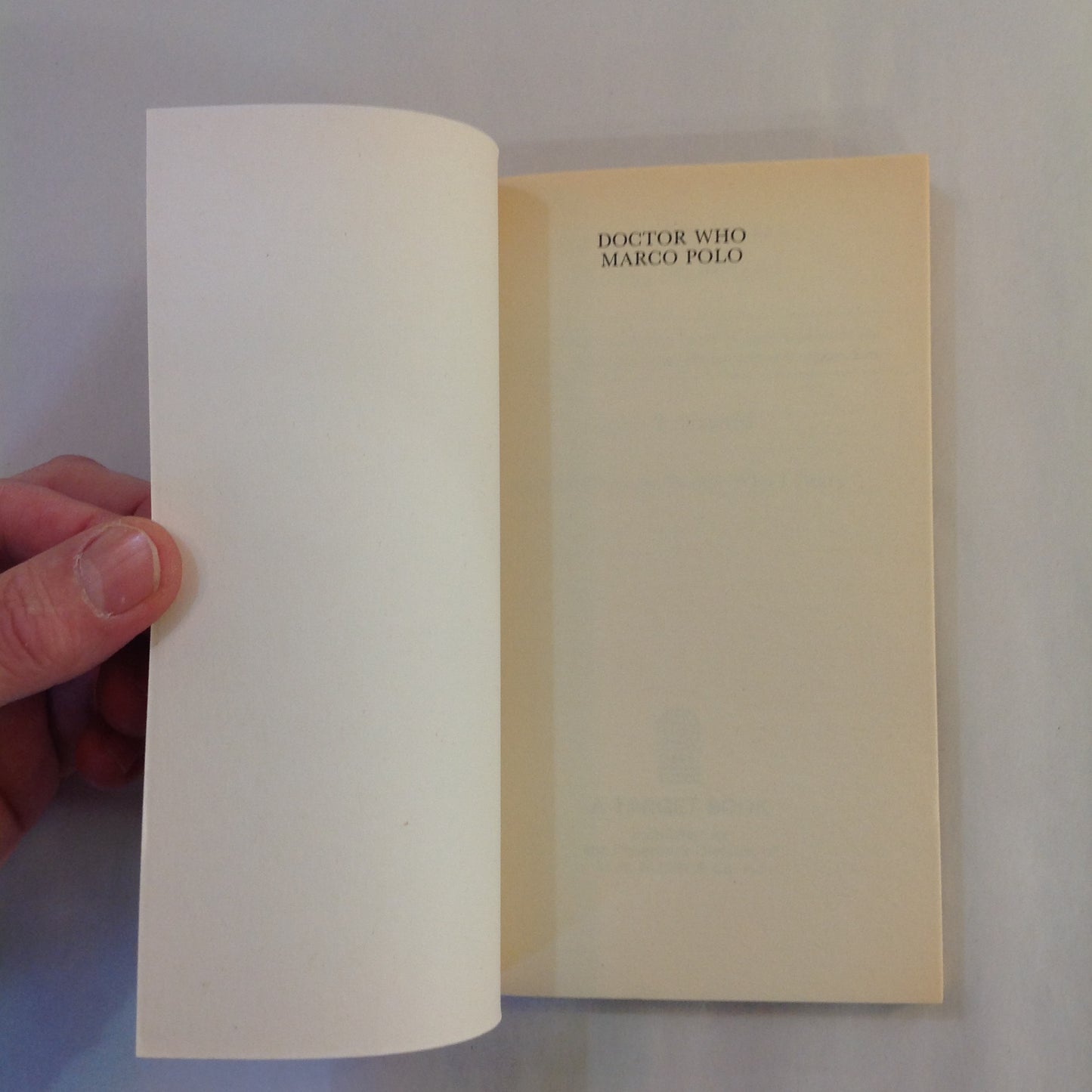 Vintage 1985 Mass Market Paperback Doctor Who: Marco Polo John Lucarotti First Edition