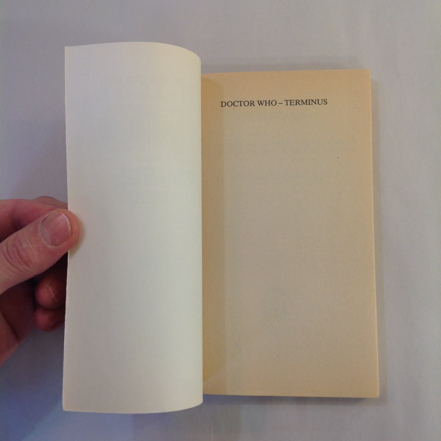 Vintage 1983 Mass Market Paperback Doctor Who: Terminus John Lydecker First Edition