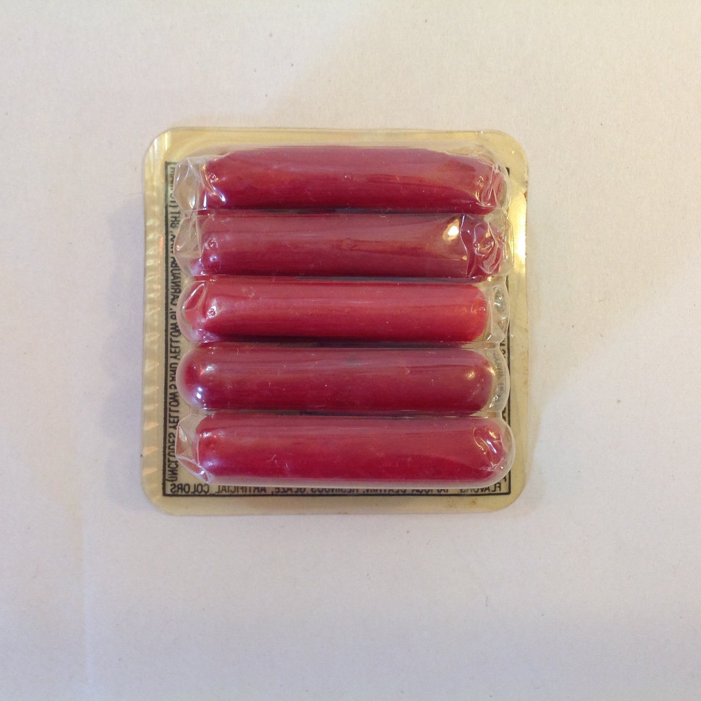 Vintage NOS Unopened LEAF Hot Dog! 10 Piece Bubble Gum Candy Container