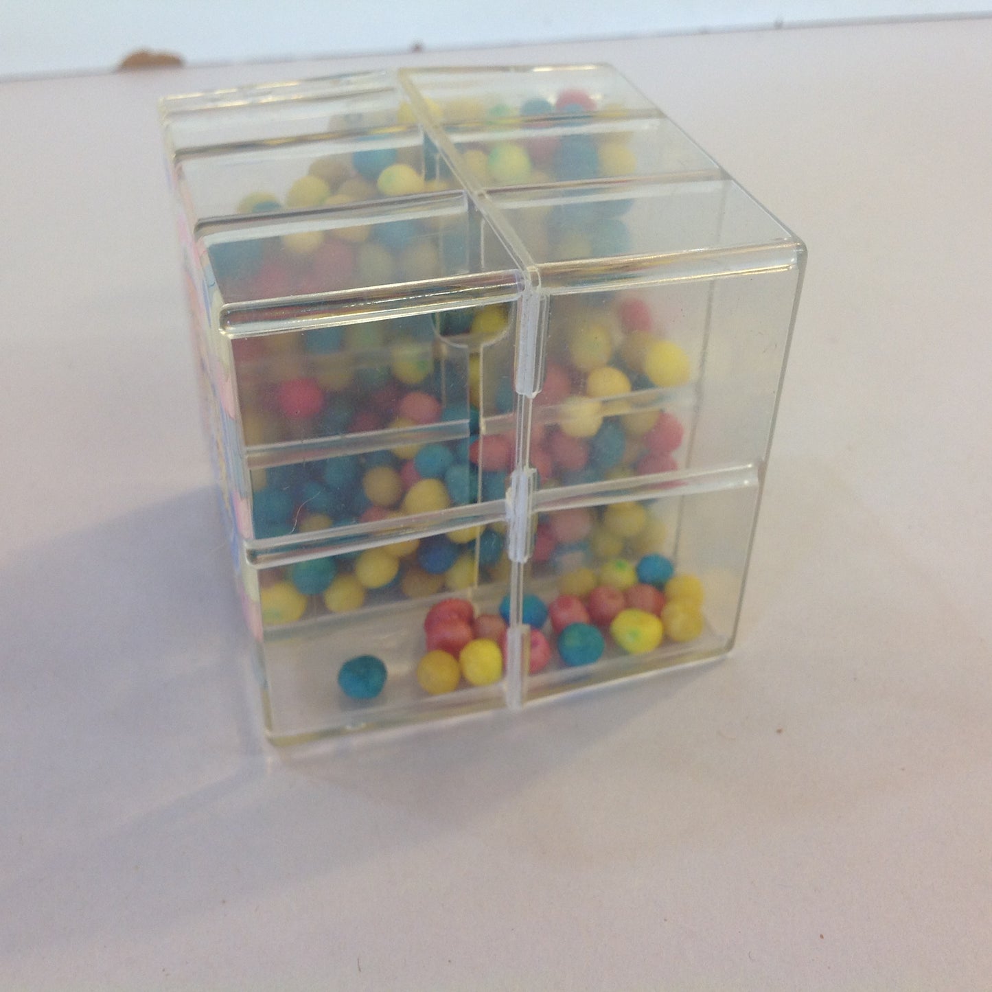 Vintage 1994 NOS Unopened Amurol Confections Bubble Cube 3D Bubble Gum Puzzle 1.75oz Candy Container