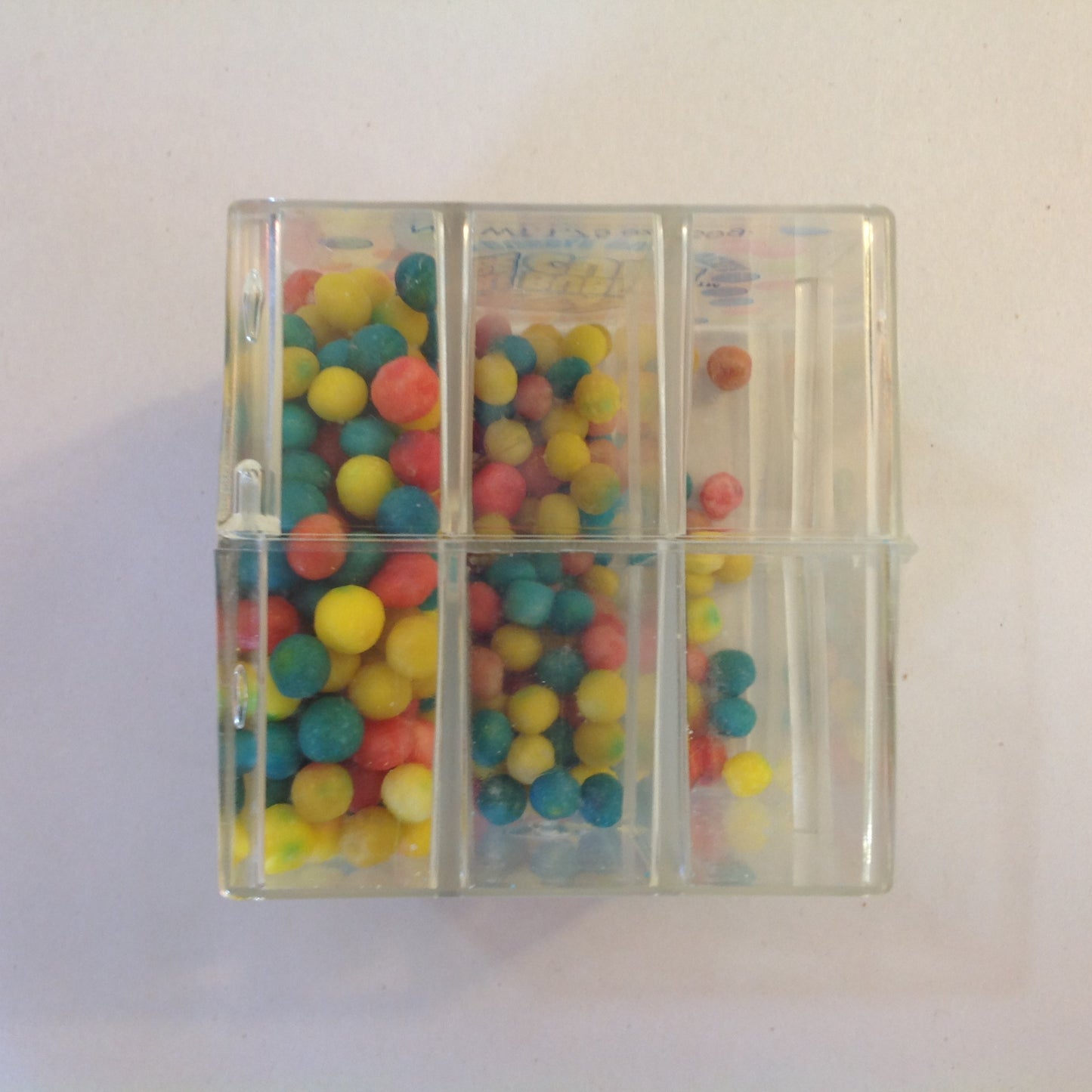 Vintage 1994 NOS Unopened Amurol Confections Bubble Cube 3D Bubble Gum Puzzle 1.75oz Candy Container