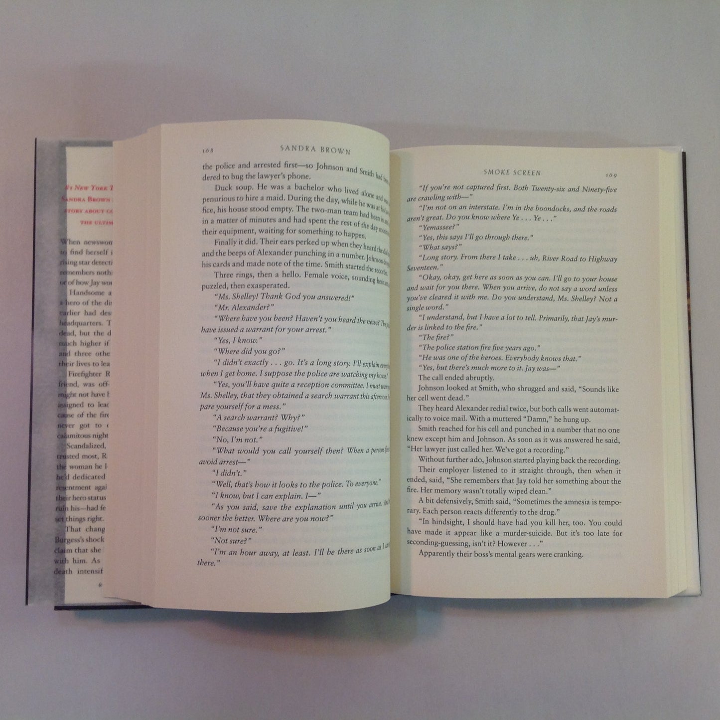 2008 Hardcover SMOKE SCREEN Sandra Brown