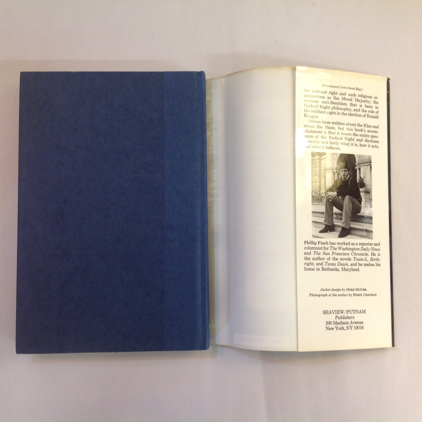Vintage 1983 Hardcover God, Guts and Guns: A Close Look at the Radical Right Phillip Finch First Edition Signed