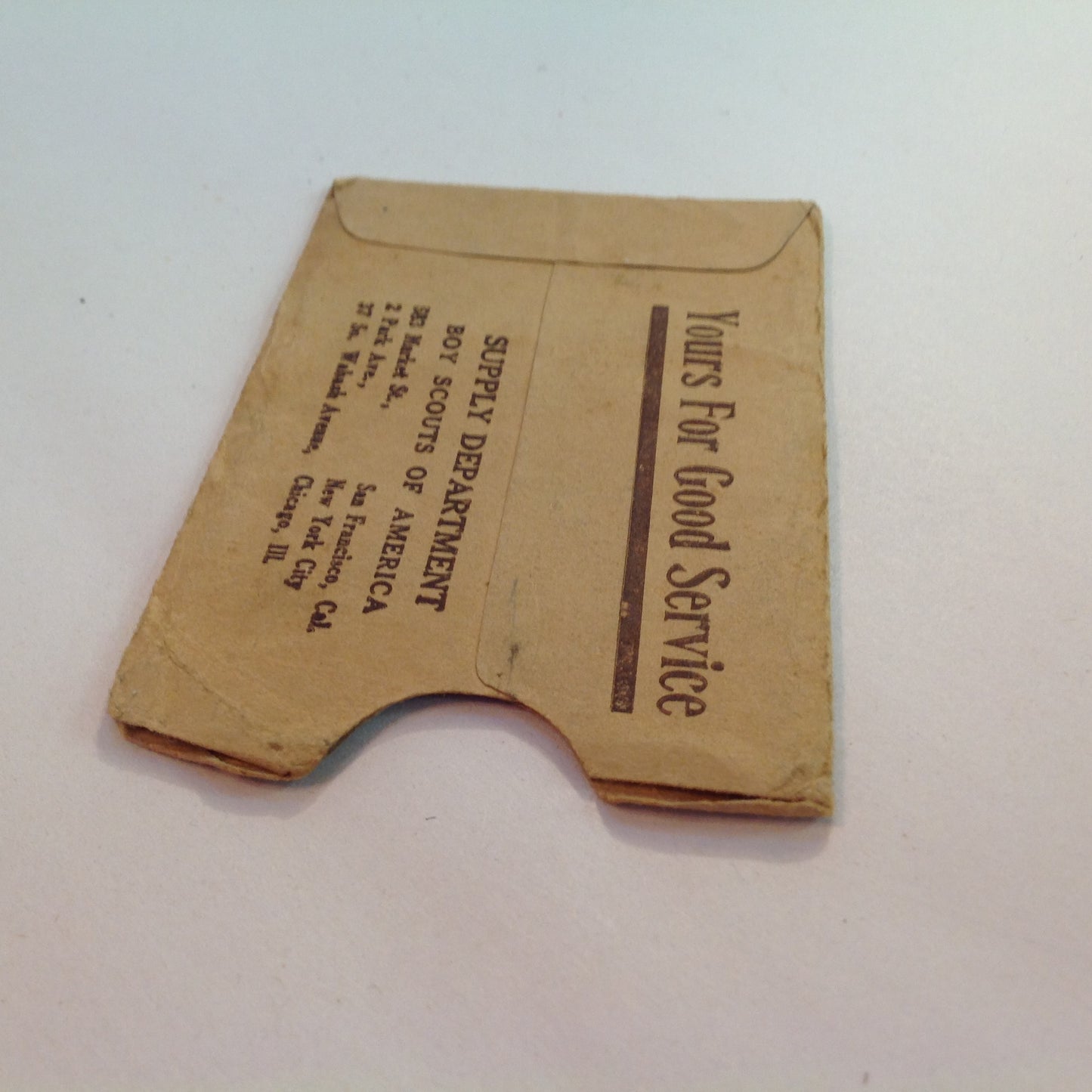 Vintage 1935 Boy Scouts of America BSA Membership Card with Sleeve Be Prepared Do A Good Turn Daily