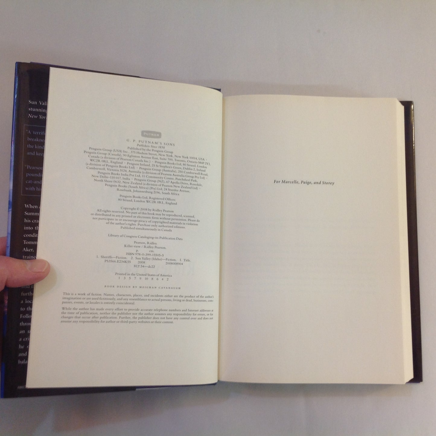 2008 Hardcover Killer View Ridley Pearson