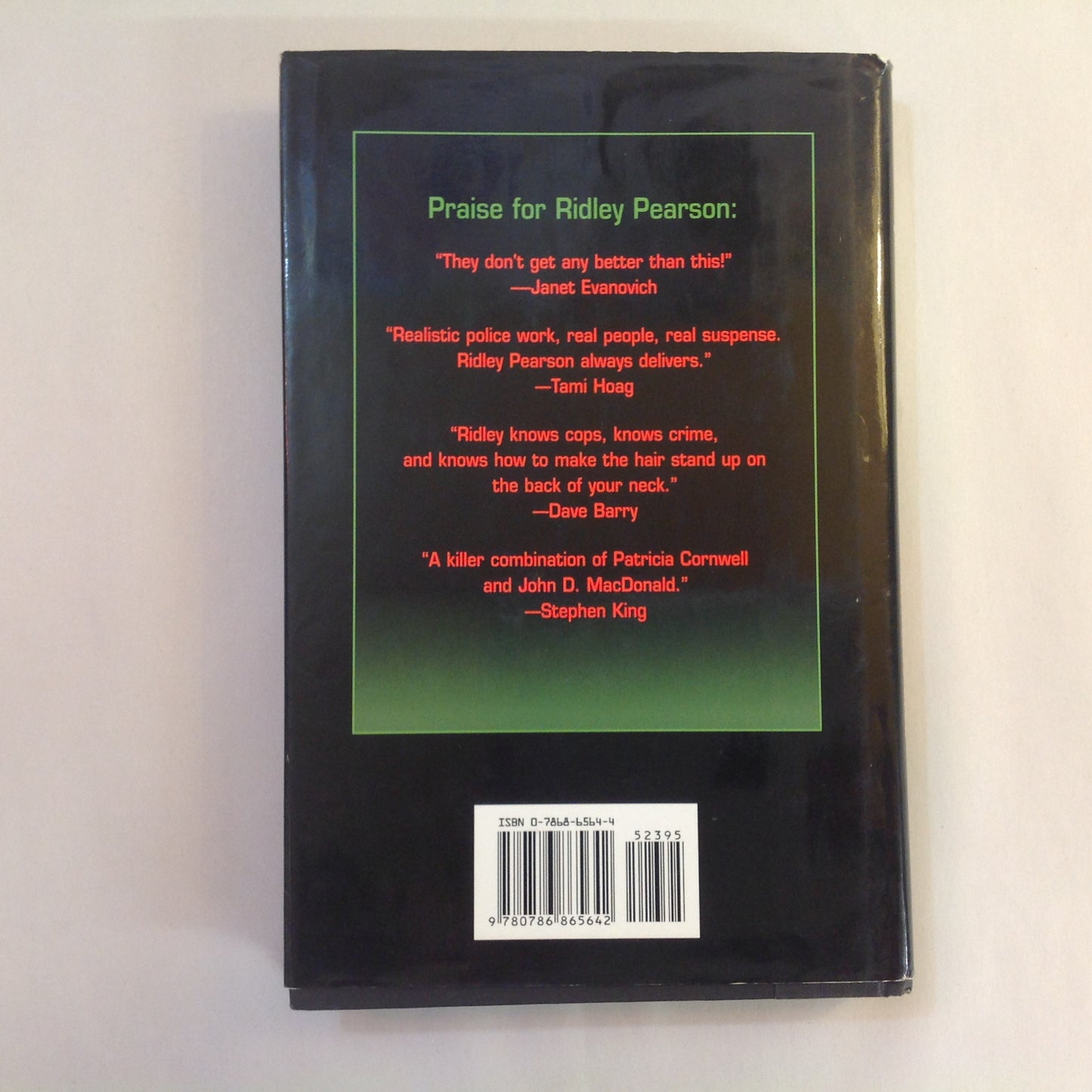 2001 Hardcover Parallel Lies Ridley Pearson First Edition