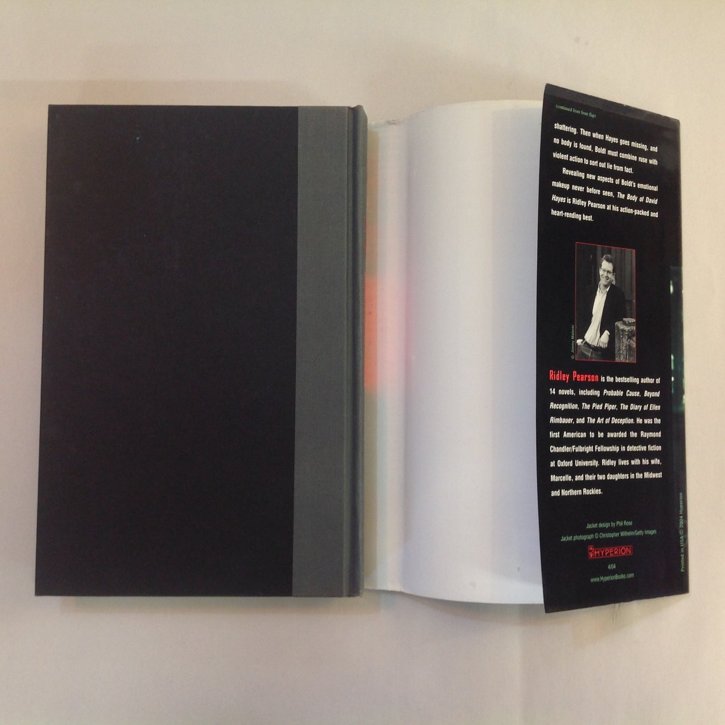 Vintage 2004 Hardcover The Body of David Hayes Ridley Pearson First Edition