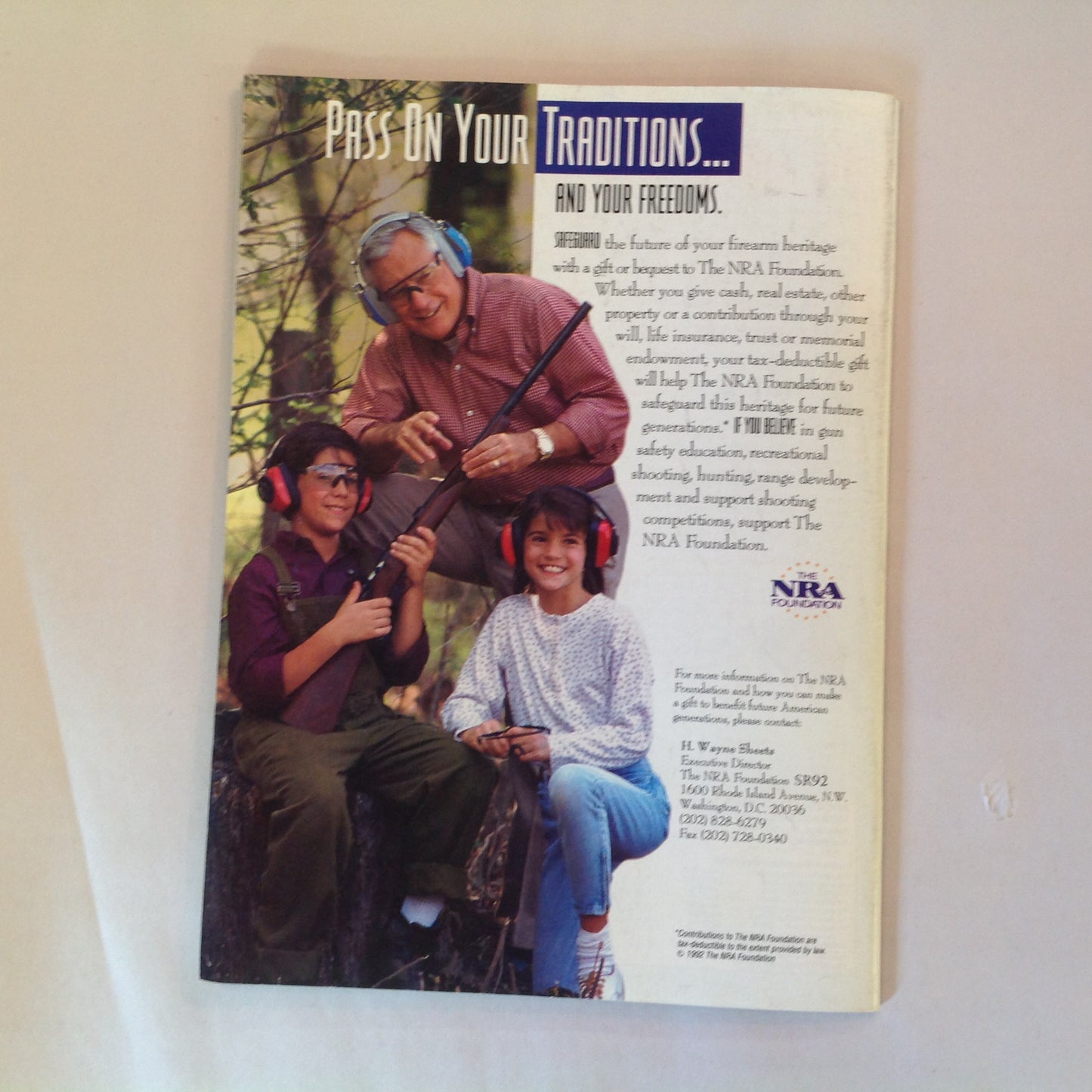 Vintage Sep 1992 American Rifleman Magazine Congress Pro-Hunting Mausers Magnum Firepower Gun Rights Disinformation