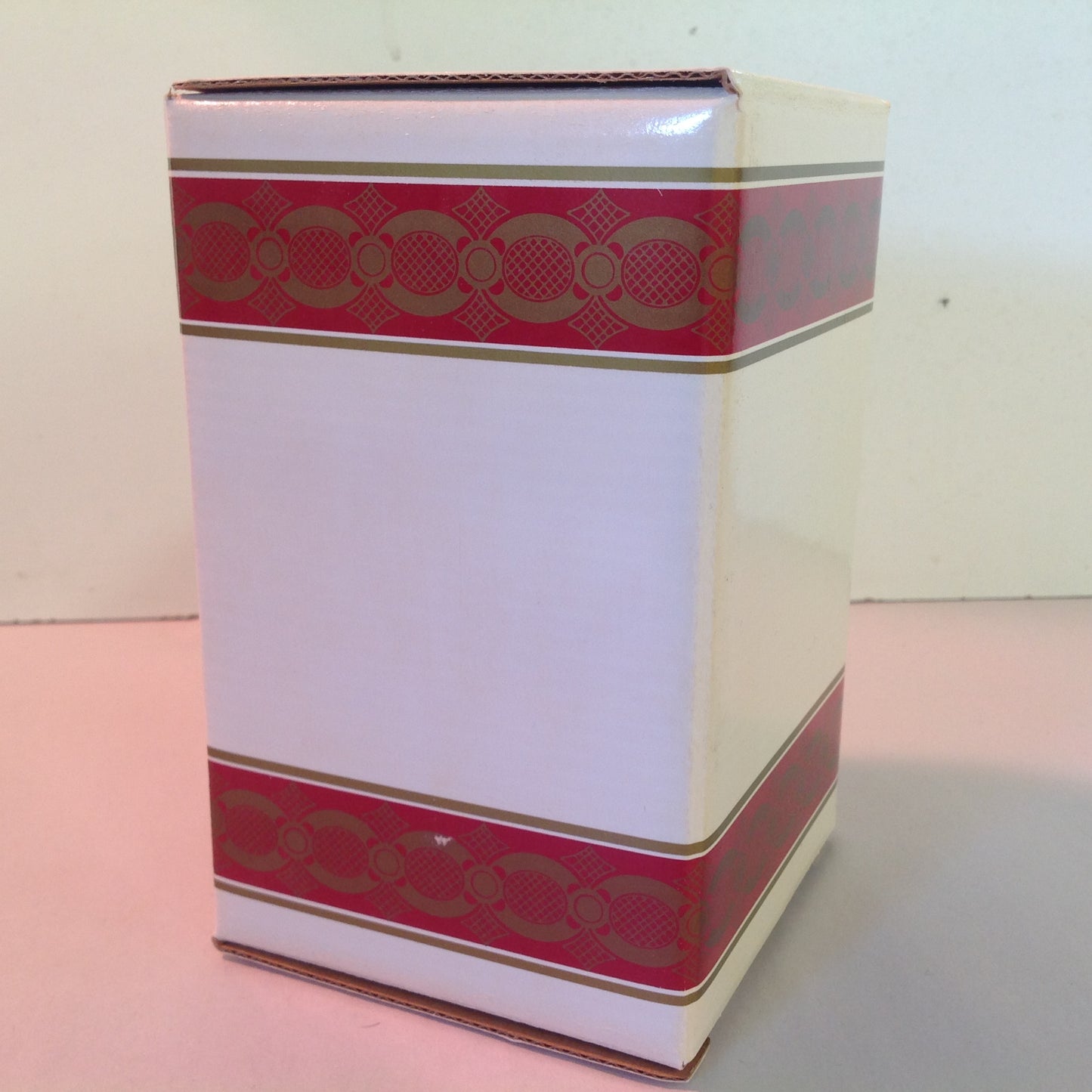 Vintage 1982 Avon 1876 Cape Cod Collection Water Goblet Red Sandwich Glass Unused with Original Box