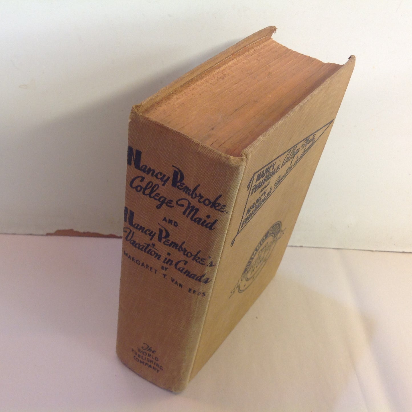 Vintage 1925 Hardcover Nancy Pembroke College Maid and Nancy Pembroke's Vacation in Canda Margaret T. Van Epps