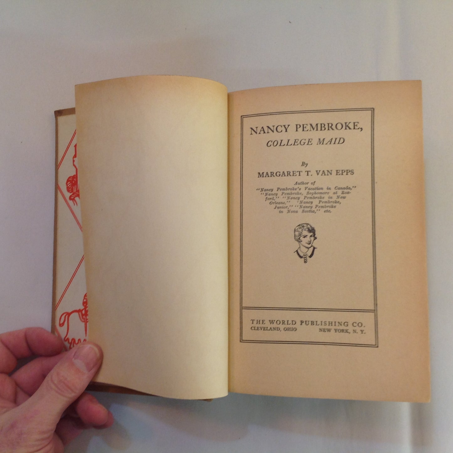 Vintage 1925 Hardcover Nancy Pembroke College Maid and Nancy Pembroke's Vacation in Canda Margaret T. Van Epps