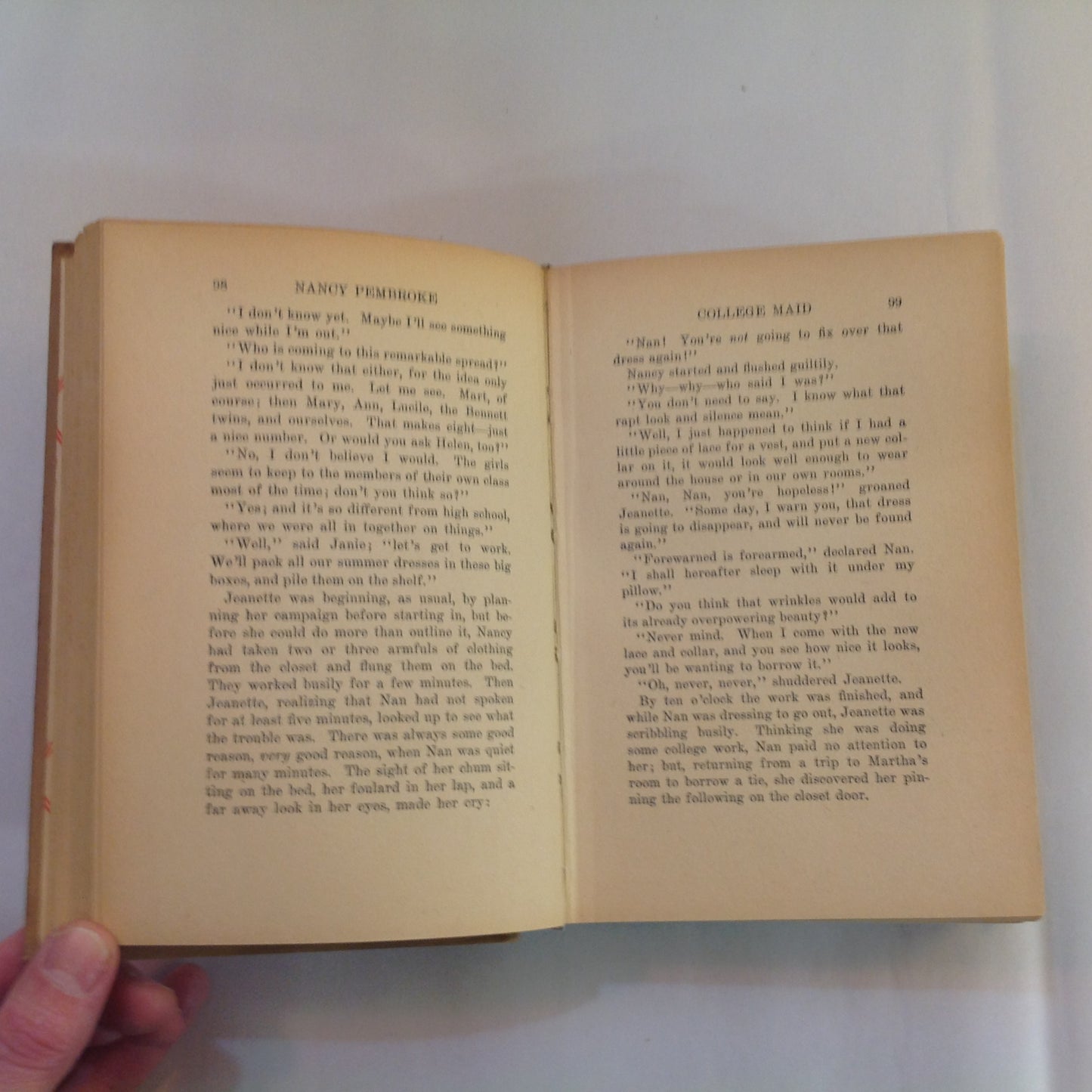 Vintage 1925 Hardcover Nancy Pembroke College Maid and Nancy Pembroke's Vacation in Canda Margaret T. Van Epps