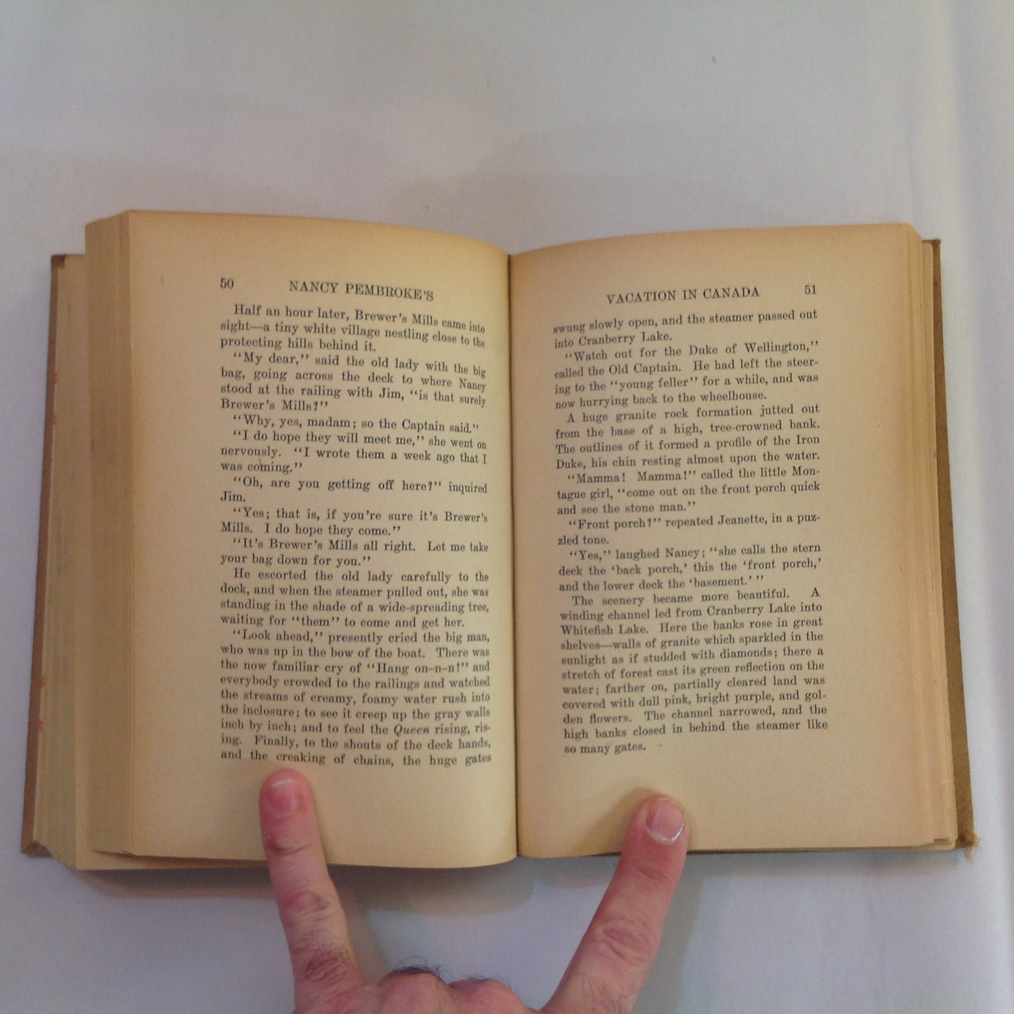 Vintage 1925 Hardcover Nancy Pembroke College Maid and Nancy Pembroke's Vacation in Canda Margaret T. Van Epps