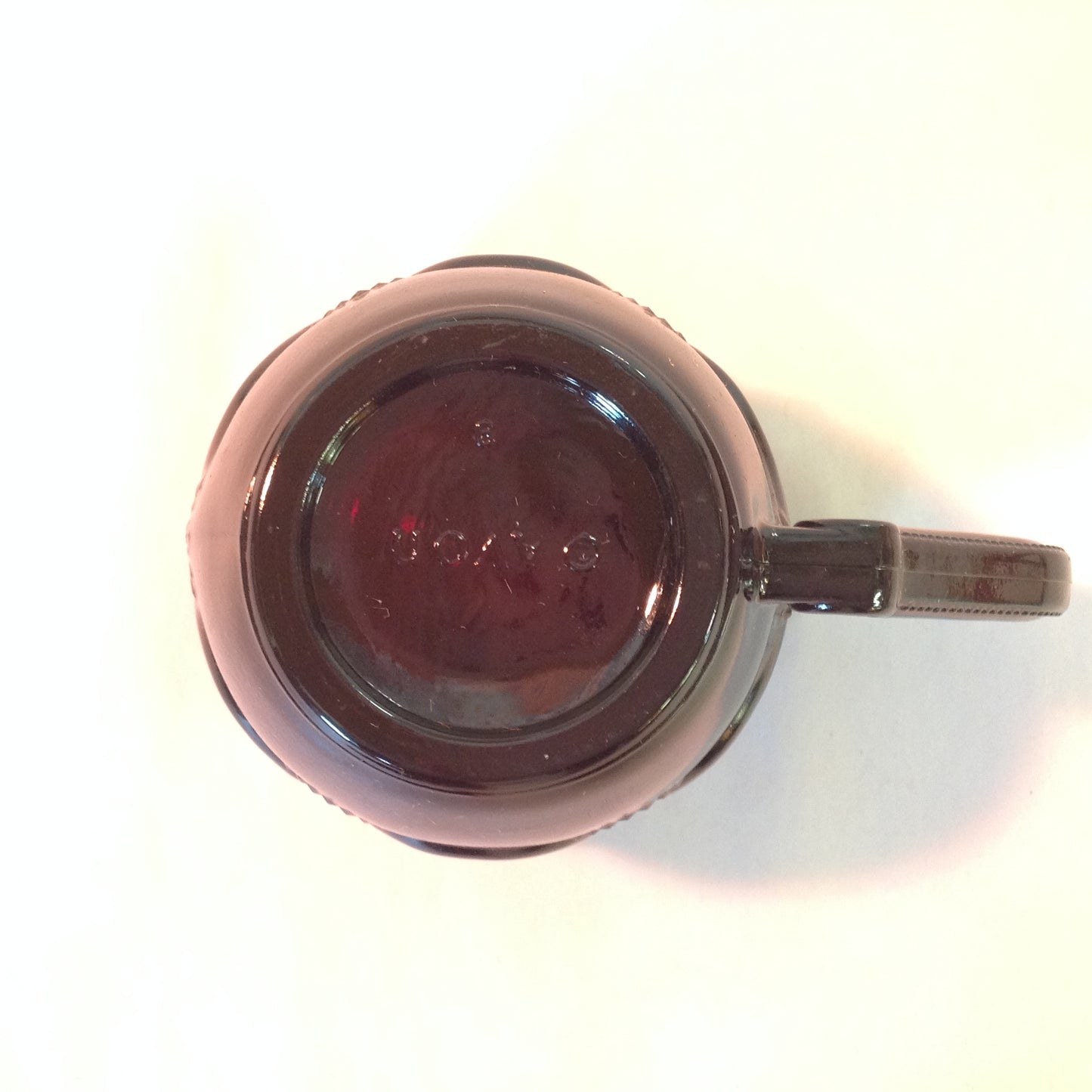 Vintage 1992 Avon 1876 Cape Cod Collection Cup and Saucer Set Red Sandwich Glass Unused with Original Box