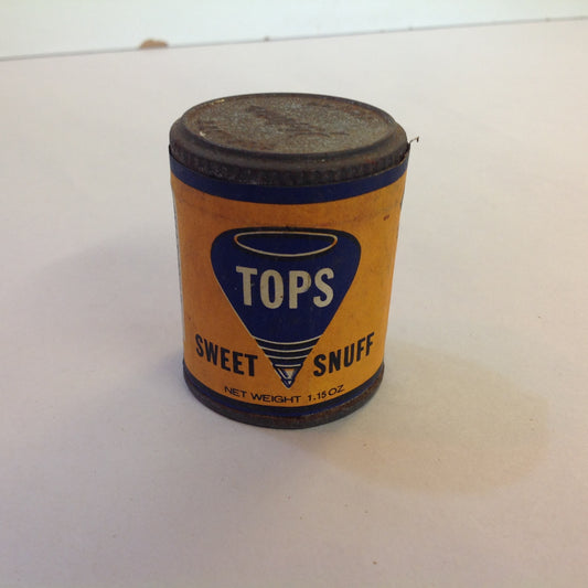 Vintage NOS Unopened Tops Sweet Snuff 1.15 oz Tin