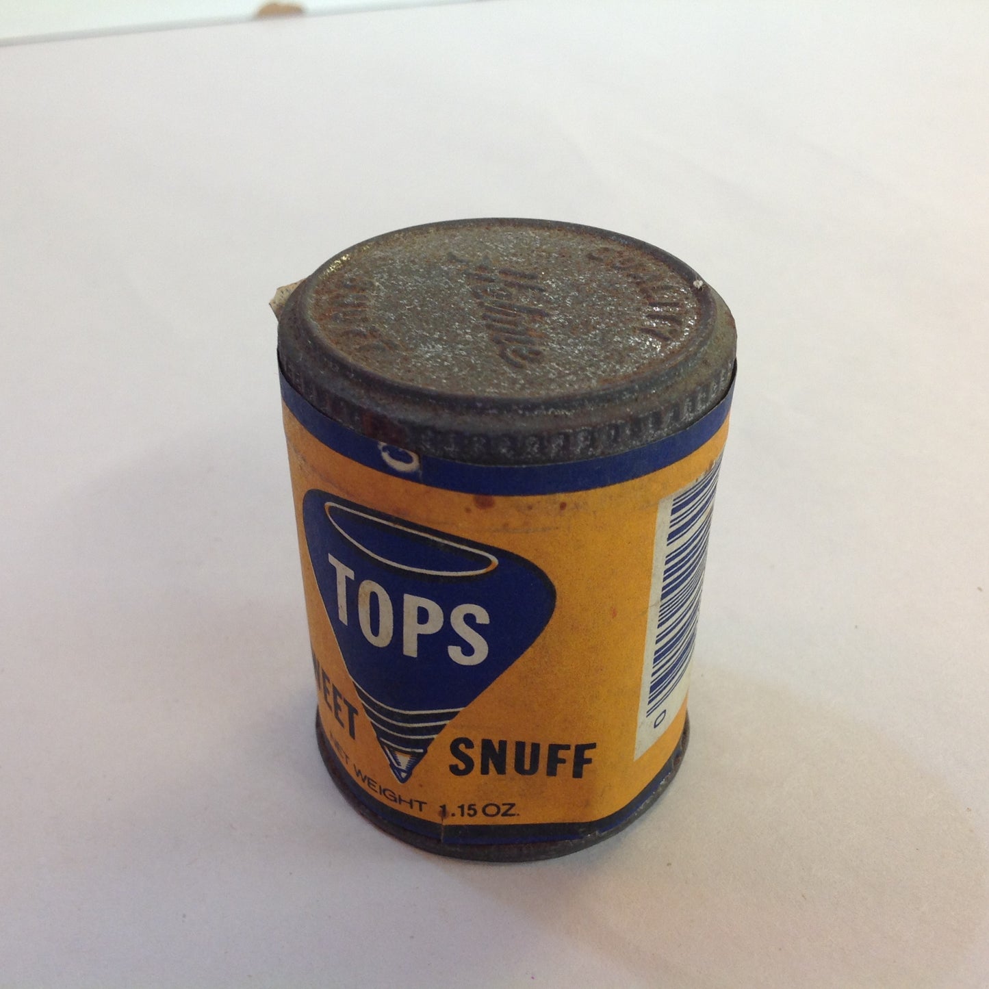 Vintage NOS Unopened Tops Sweet Snuff 1.15 oz Tin