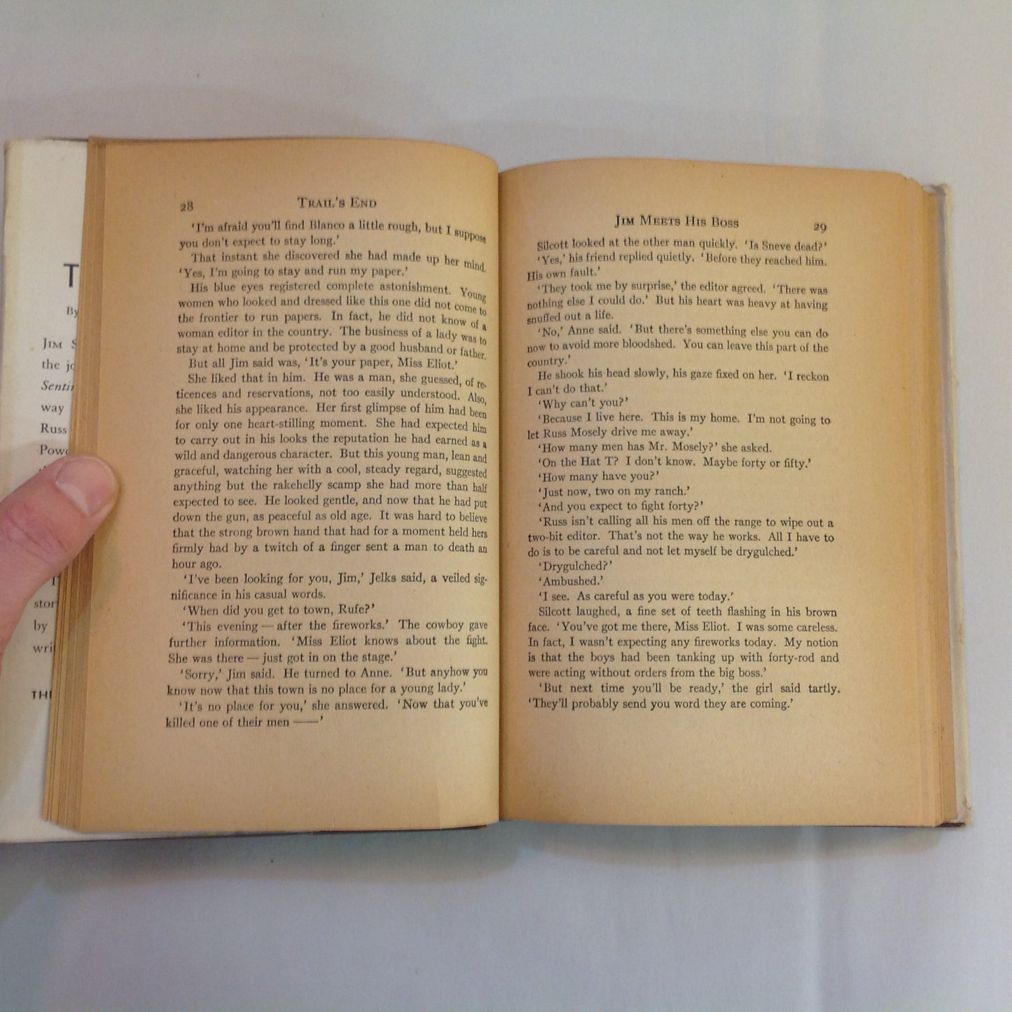 Vintage 1947 Hardcover Trail's End William MacLeod Raine Tower Books First Edition