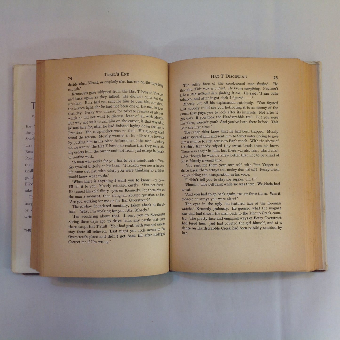 Vintage 1947 Hardcover Trail's End William MacLeod Raine Tower Books First Edition