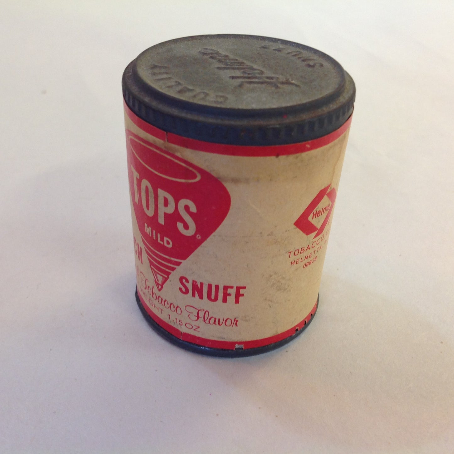 Vintage NOS Unopened Tops Mild Scotch Snuff Natural Tobacco Flavor 1.15 oz Tin
